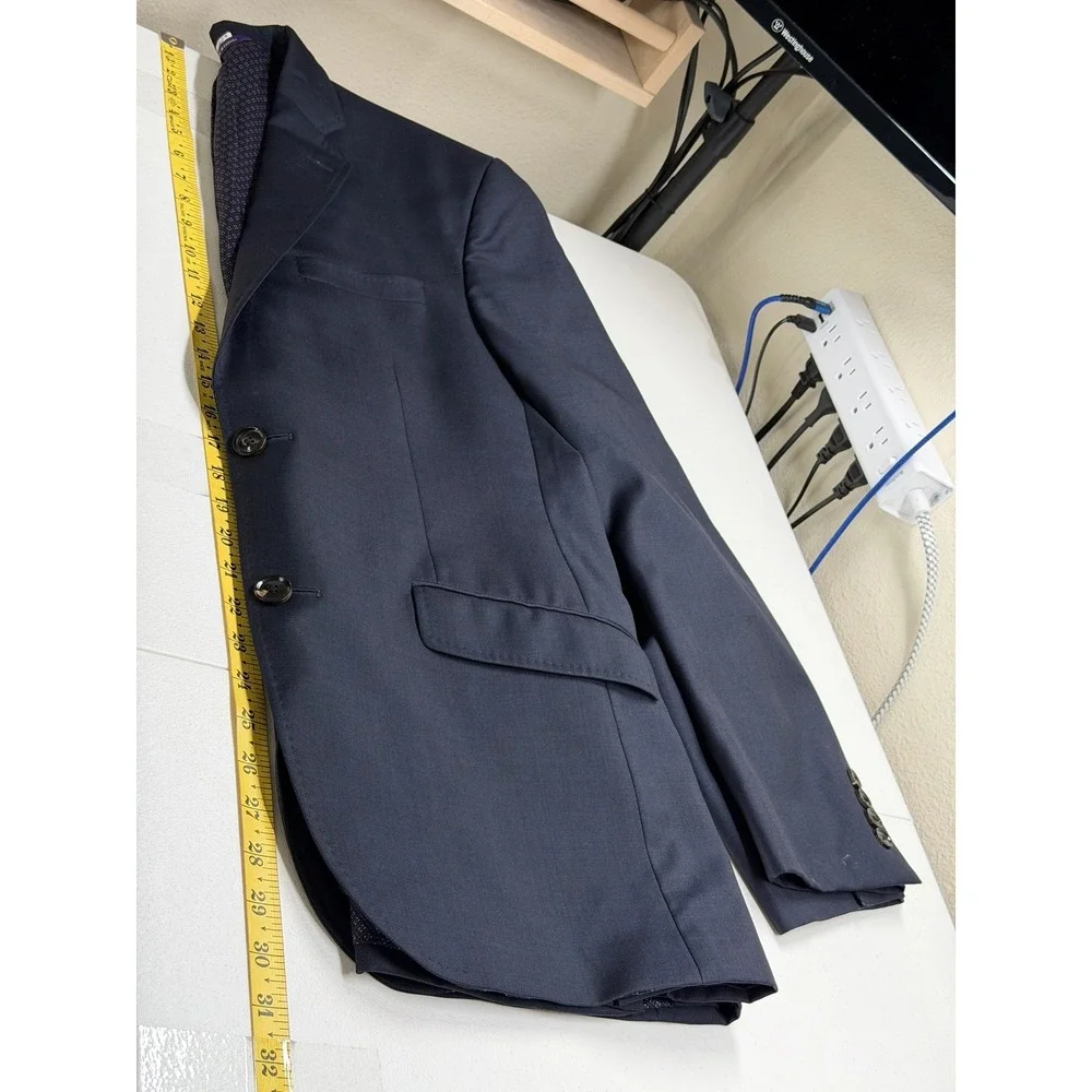 Ted Baker Suit Jacket Mens 42R Navy Wool Endurance Jones CT Blazer Business Work